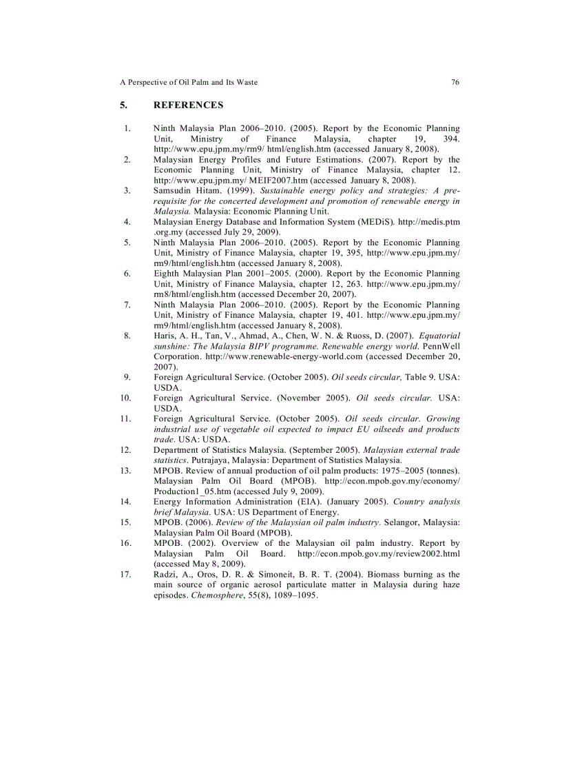 image for page A Perspective of Oil Palm and Its Wastes