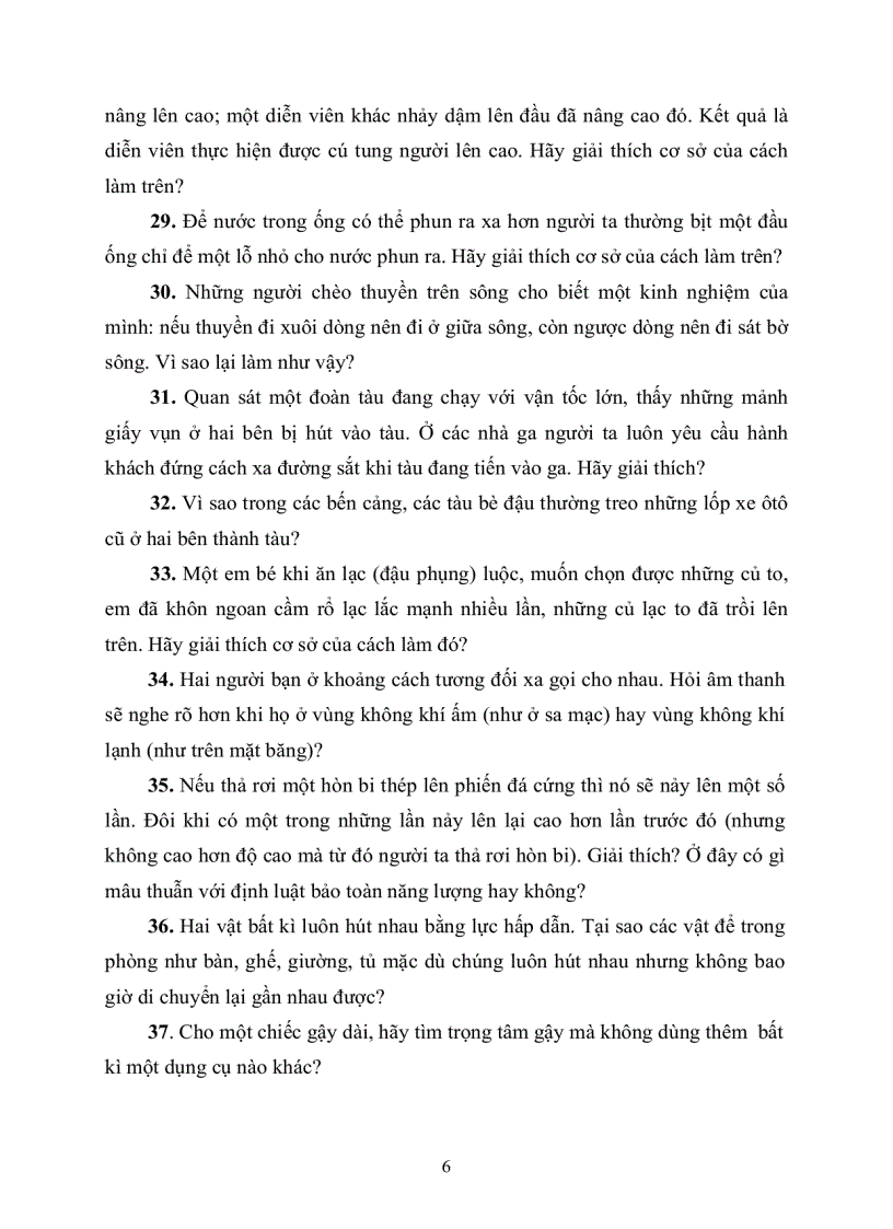 image for page Tuyển tập câu hỏi định tính vật lý hay