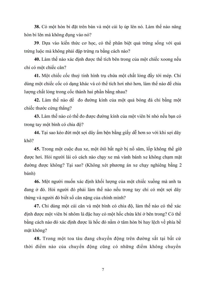 image for page Tuyển tập câu hỏi định tính vật lý hay