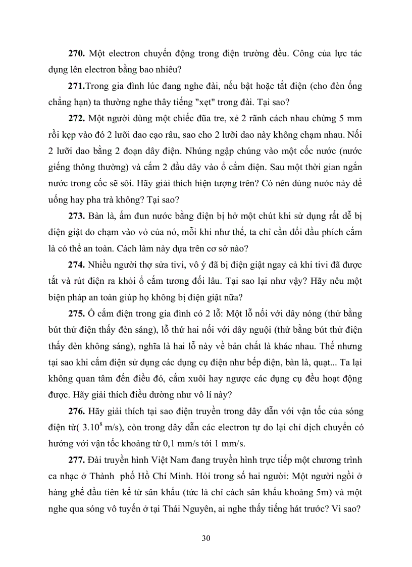 image for page Tuyển tập câu hỏi định tính vật lý hay