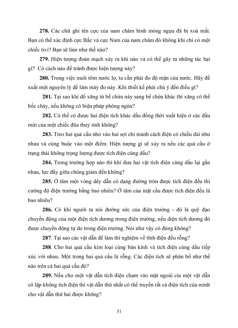 image for page Tuyển tập câu hỏi định tính vật lý hay