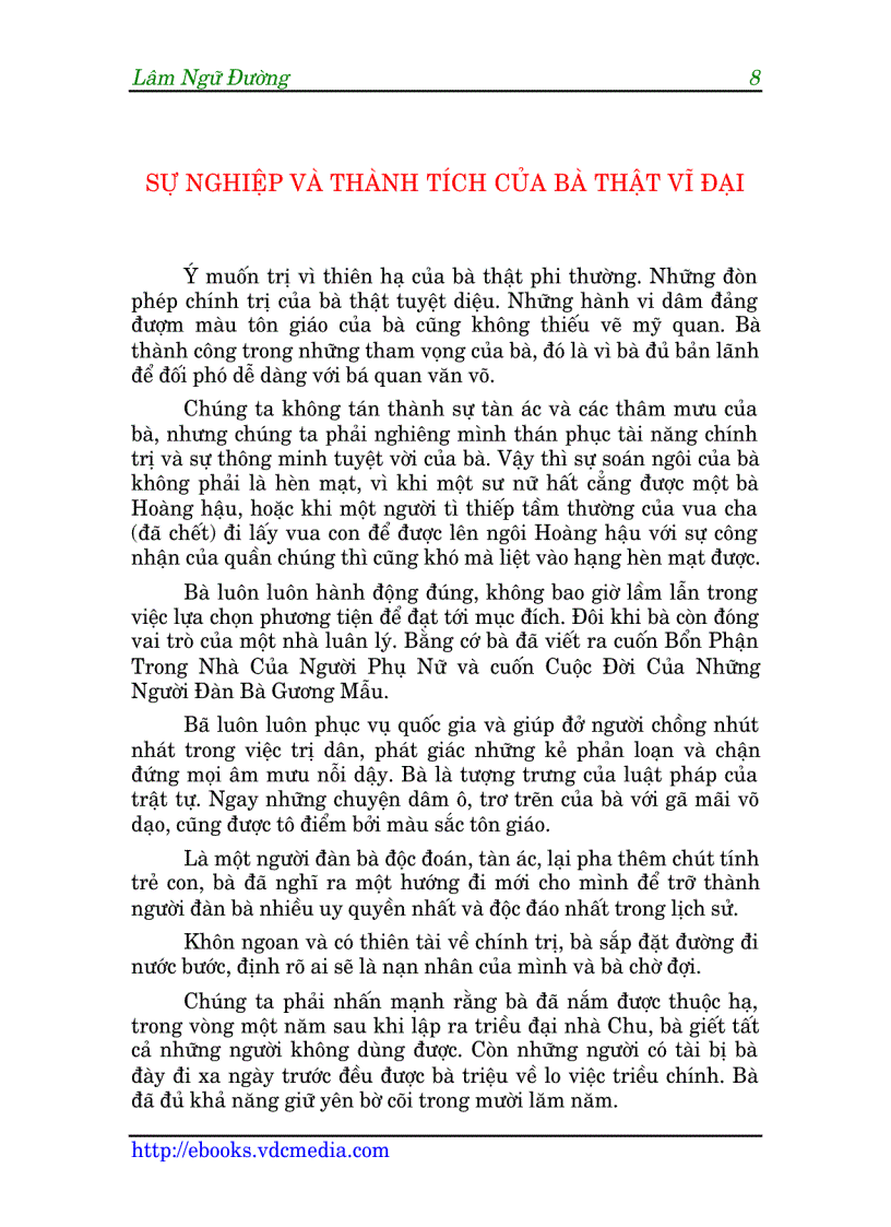 image for page Tình sử Võ Tắc Thiên Lâm Ngữ Đường 1