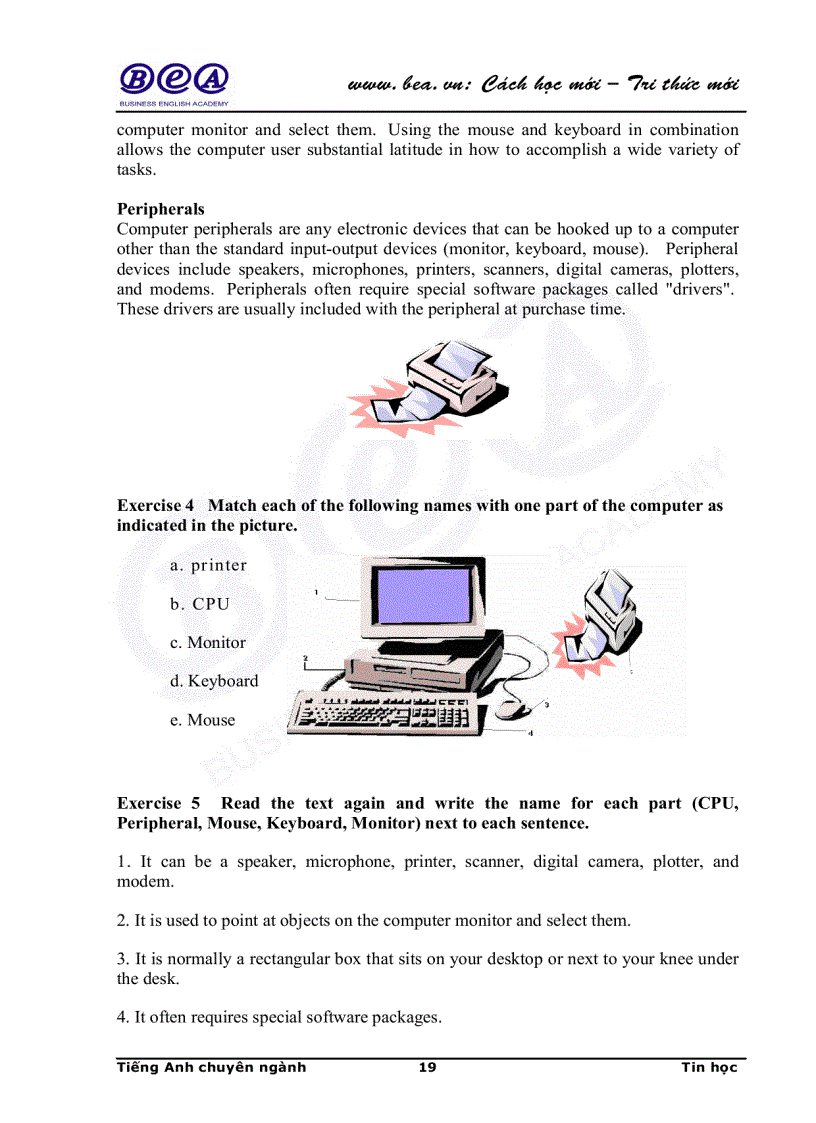 image for page Tiếng Anh chuyên ngành Tin học