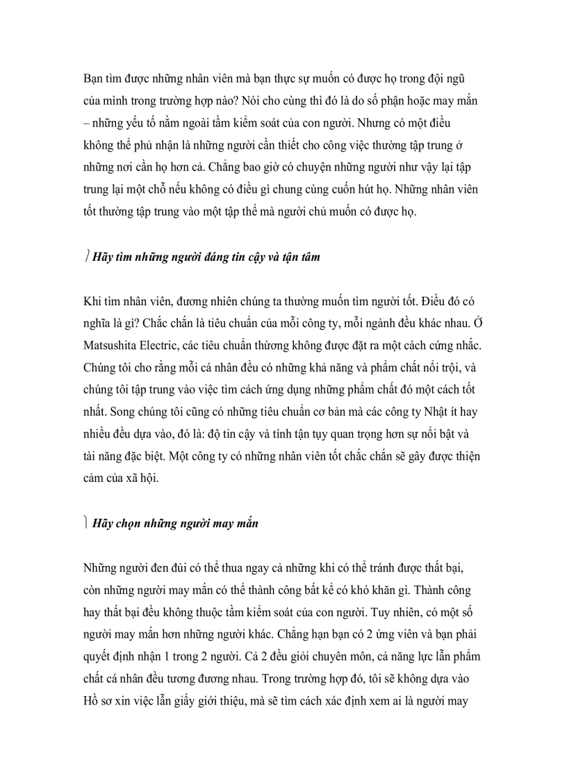 image for page Nghệ thuật Quản lý nhân sự từ cái nhìn của Konosuke Matsushita