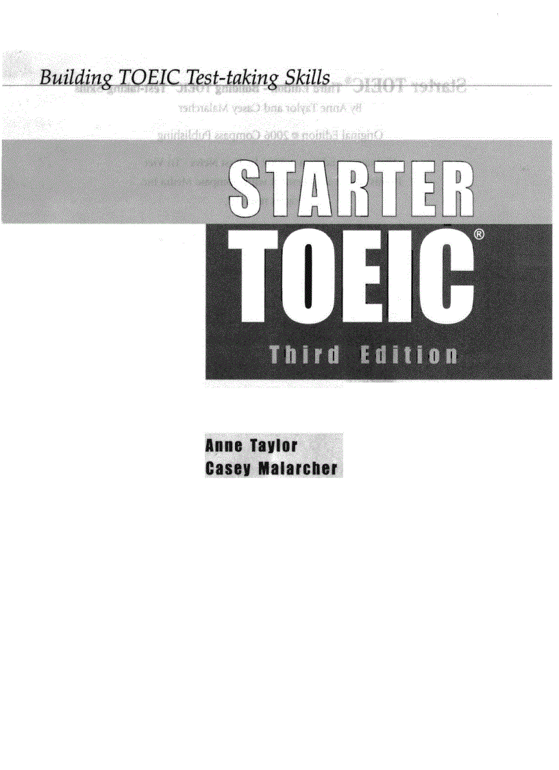 Bộ sách và đĩa luyện thi Toeic từ cơ bản đến nâng cao quyển 1 Starter Toeic