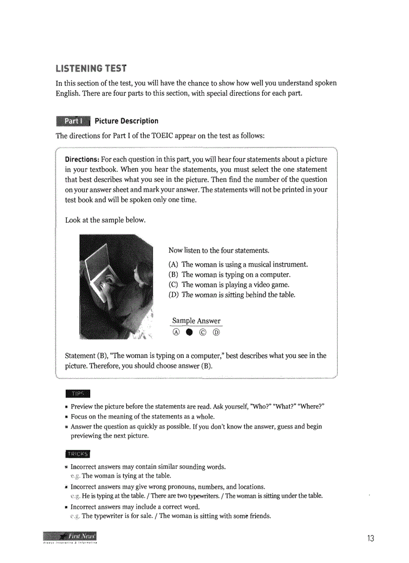 image for page Bộ sách và đĩa luyện thi Toeic từ cơ bản đến nâng cao quyển 1 Starter Toeic