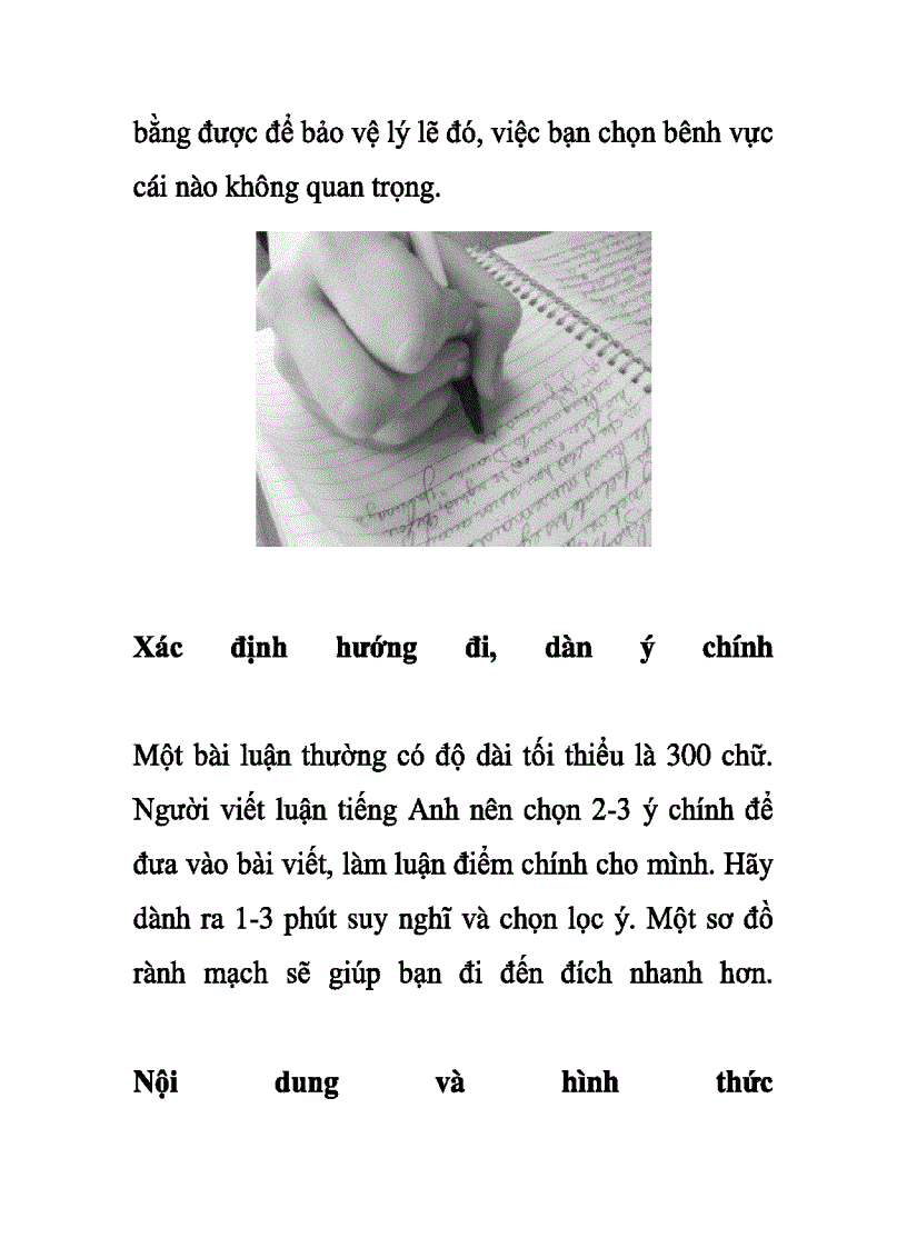 image for page Cách viết bài luận tiếng Anh đạt điểm cao
