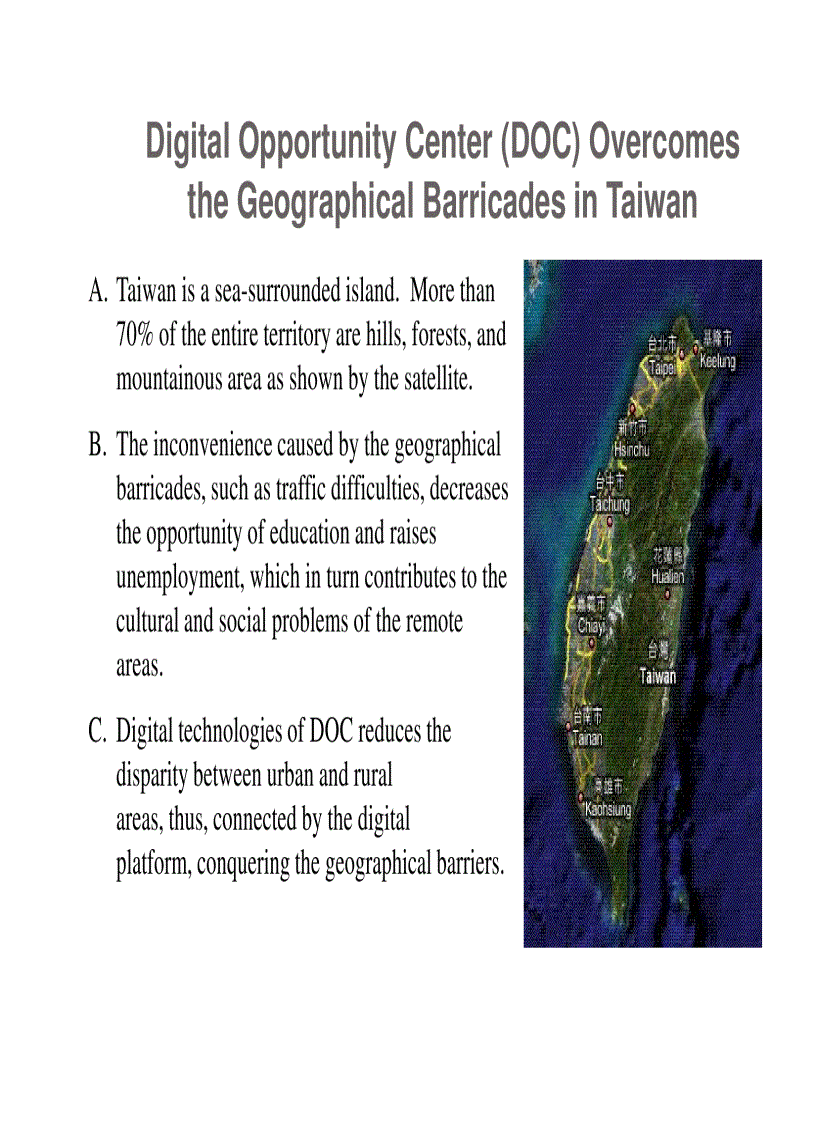 image for page Bridging the Digital Divide Shan Min Han MOE Taiwan