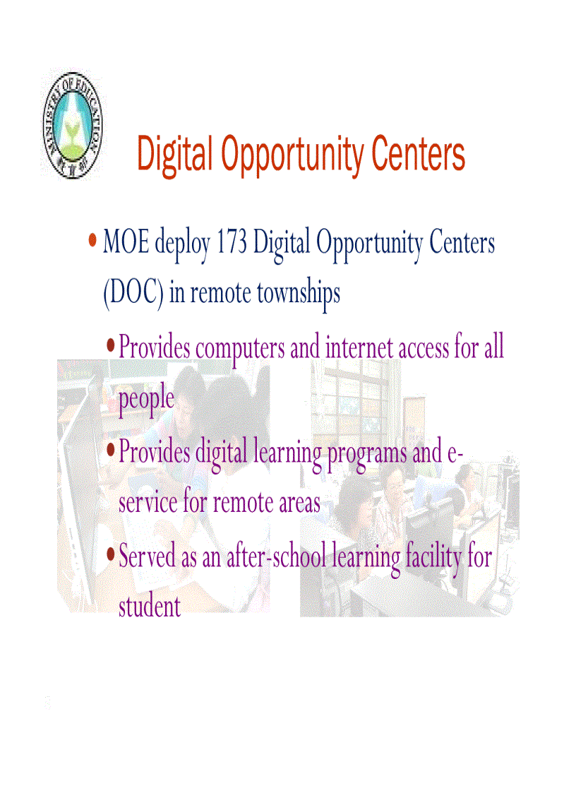 image for page Bridging the Digital Divide Shan Min Han MOE Taiwan