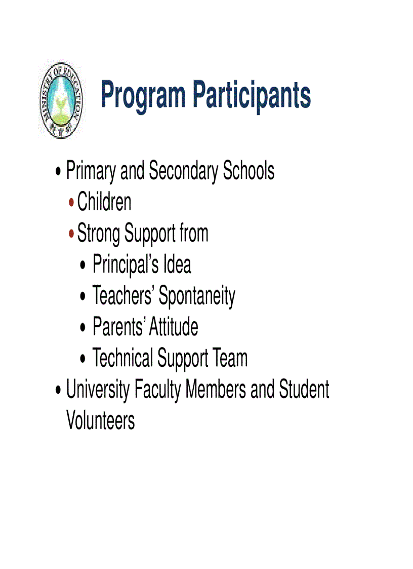 image for page Bridging the Digital Divide Shan Min Han MOE Taiwan