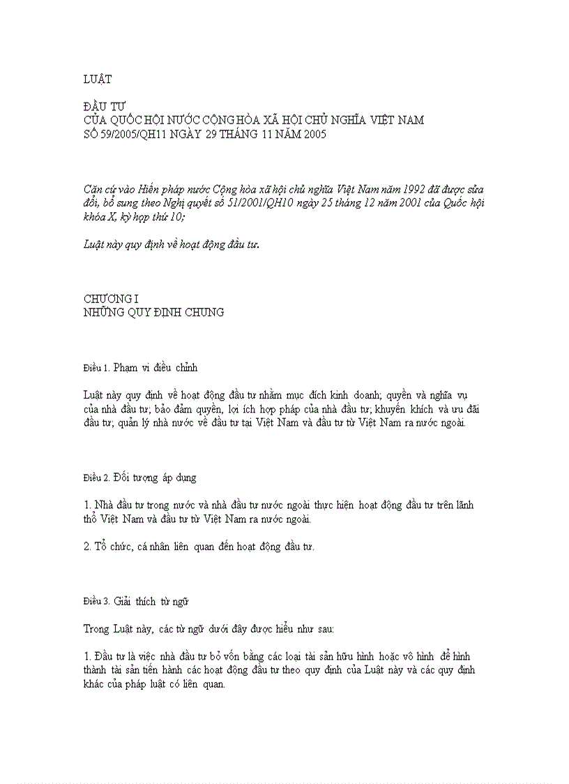 image for page Luật đầu tư