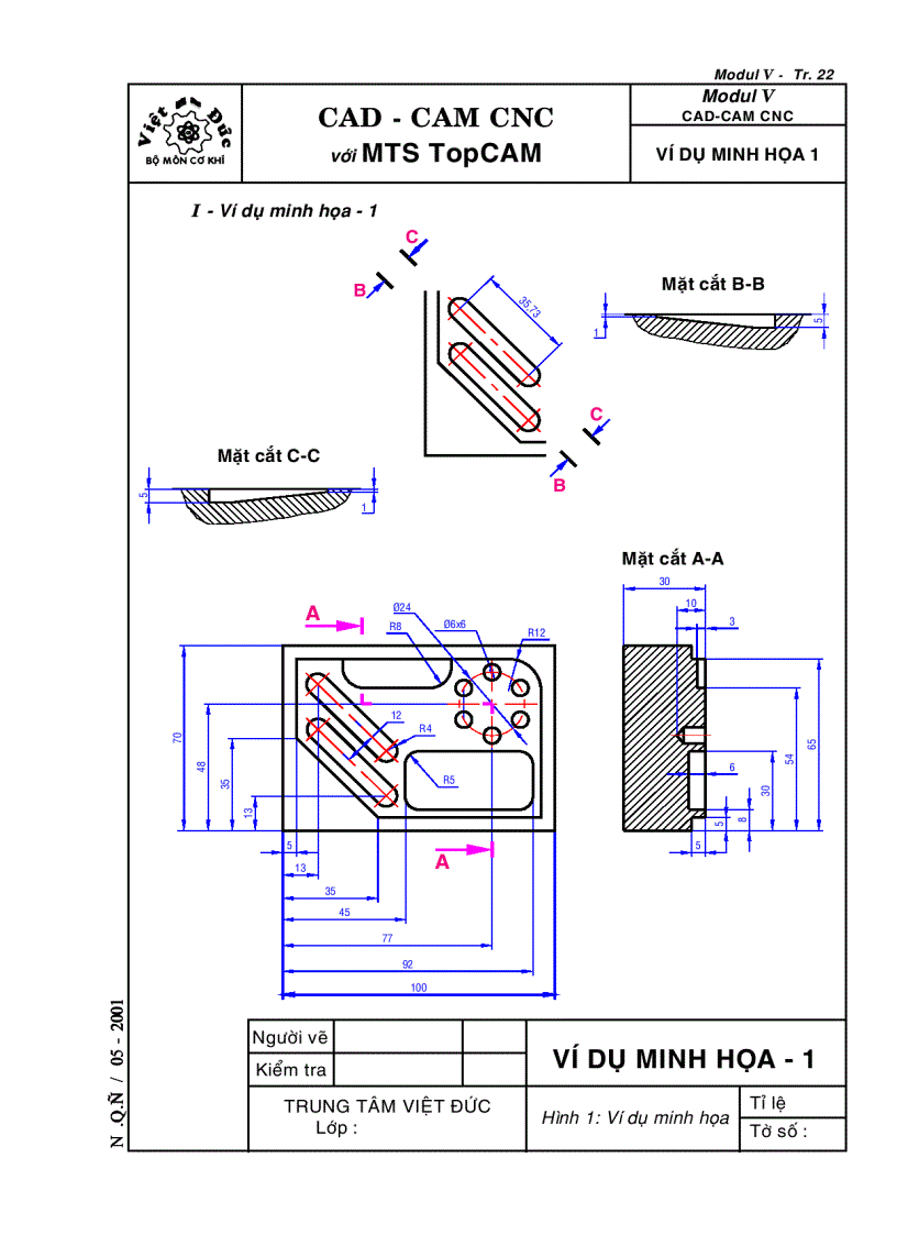 Kỹ thuật lập trình phay CNC với MTS CAD CAM