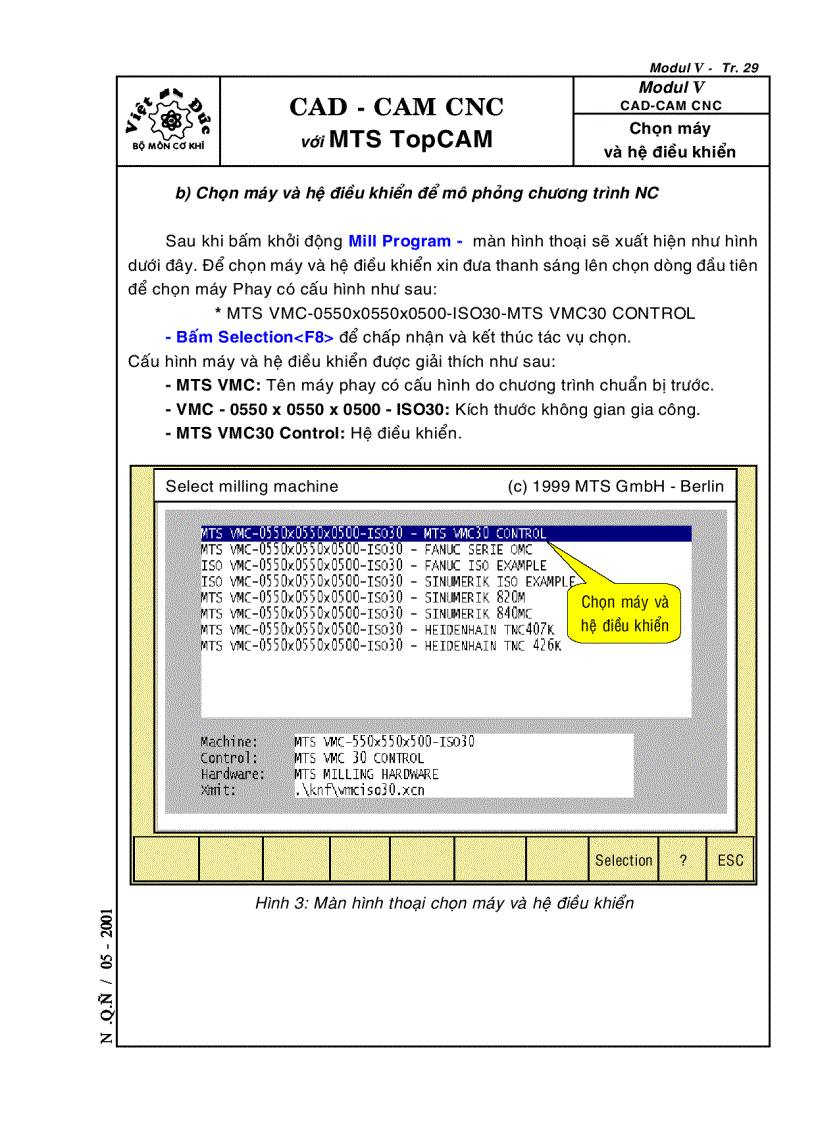 image for page Kỹ thuật lập trình phay CNC với MTS CAD CAM