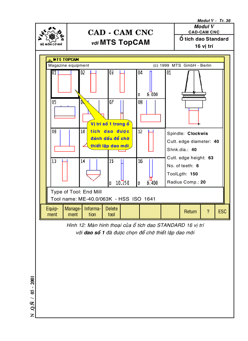 image for page Kỹ thuật lập trình phay CNC với MTS CAD CAM