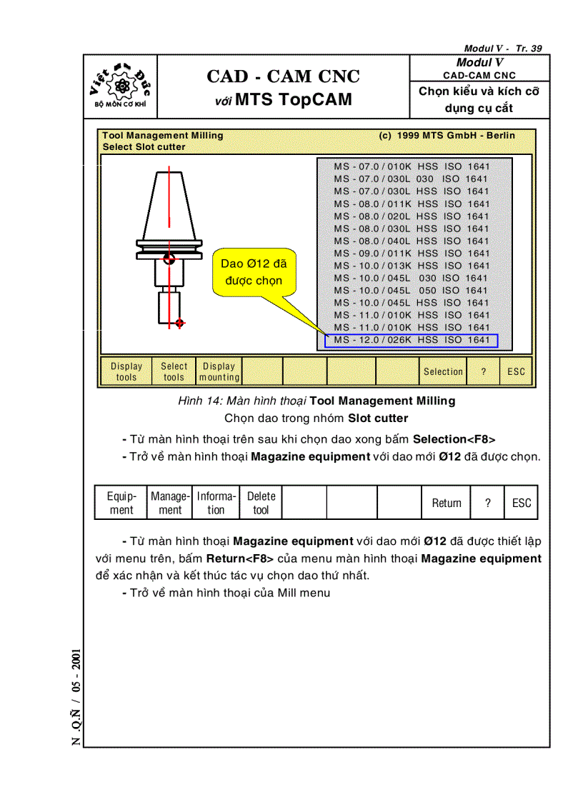 image for page Kỹ thuật lập trình phay CNC với MTS CAD CAM
