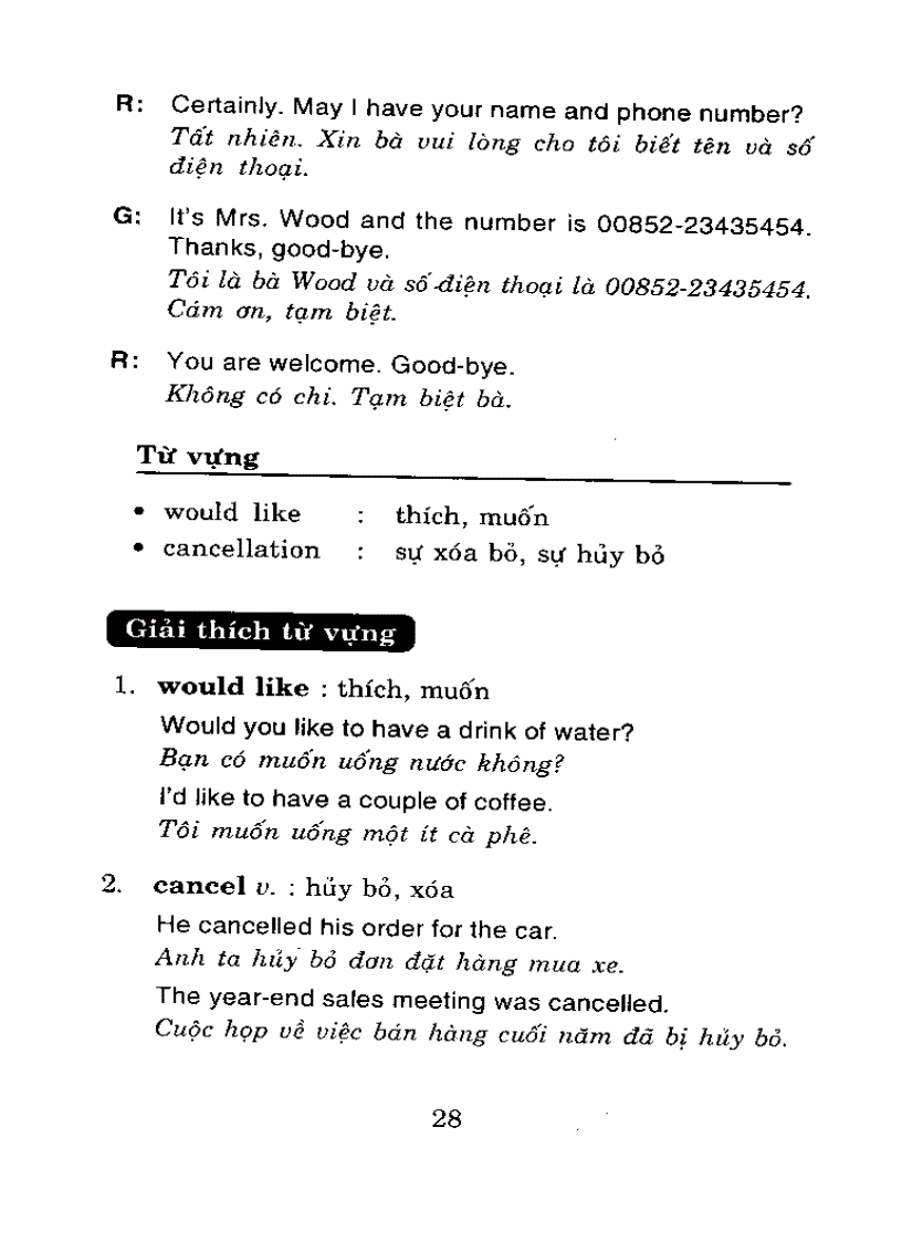 image for page Tiếng anh dịch vụ khách sạn