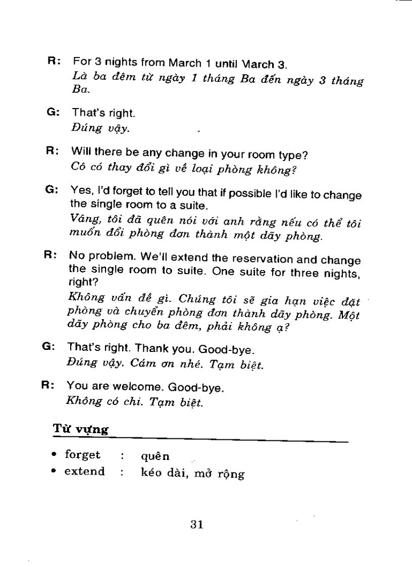 image for page Tiếng anh dịch vụ khách sạn