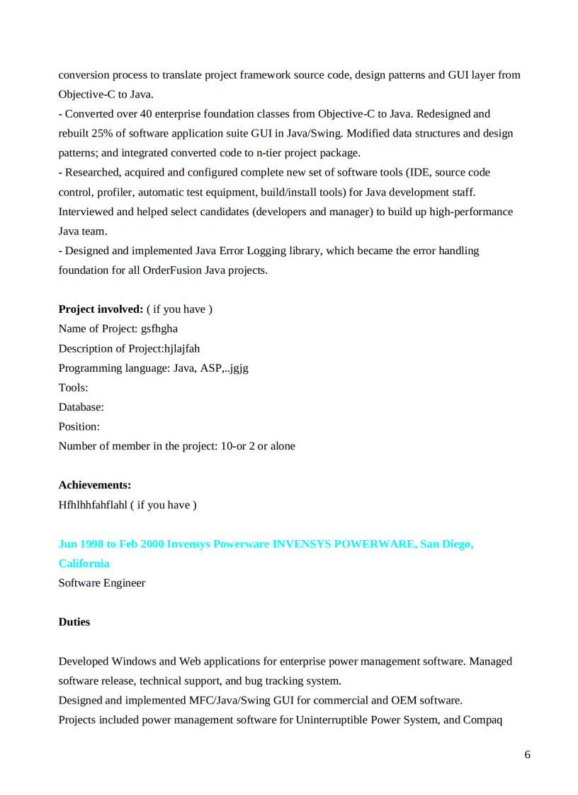 image for page Tập hợp các mẫu CV bằng tiếng anh