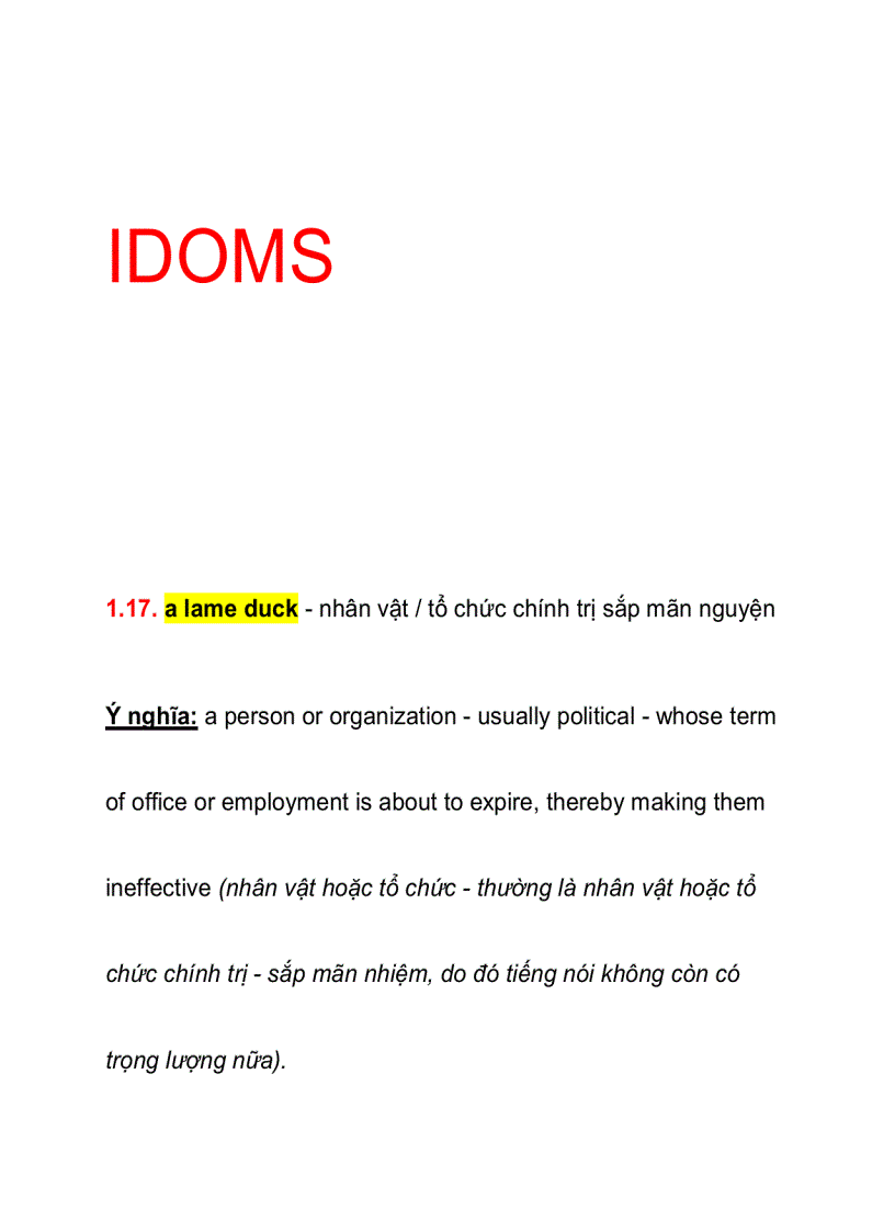 image for page Những thành ngữ tiếng anh rất hay 1