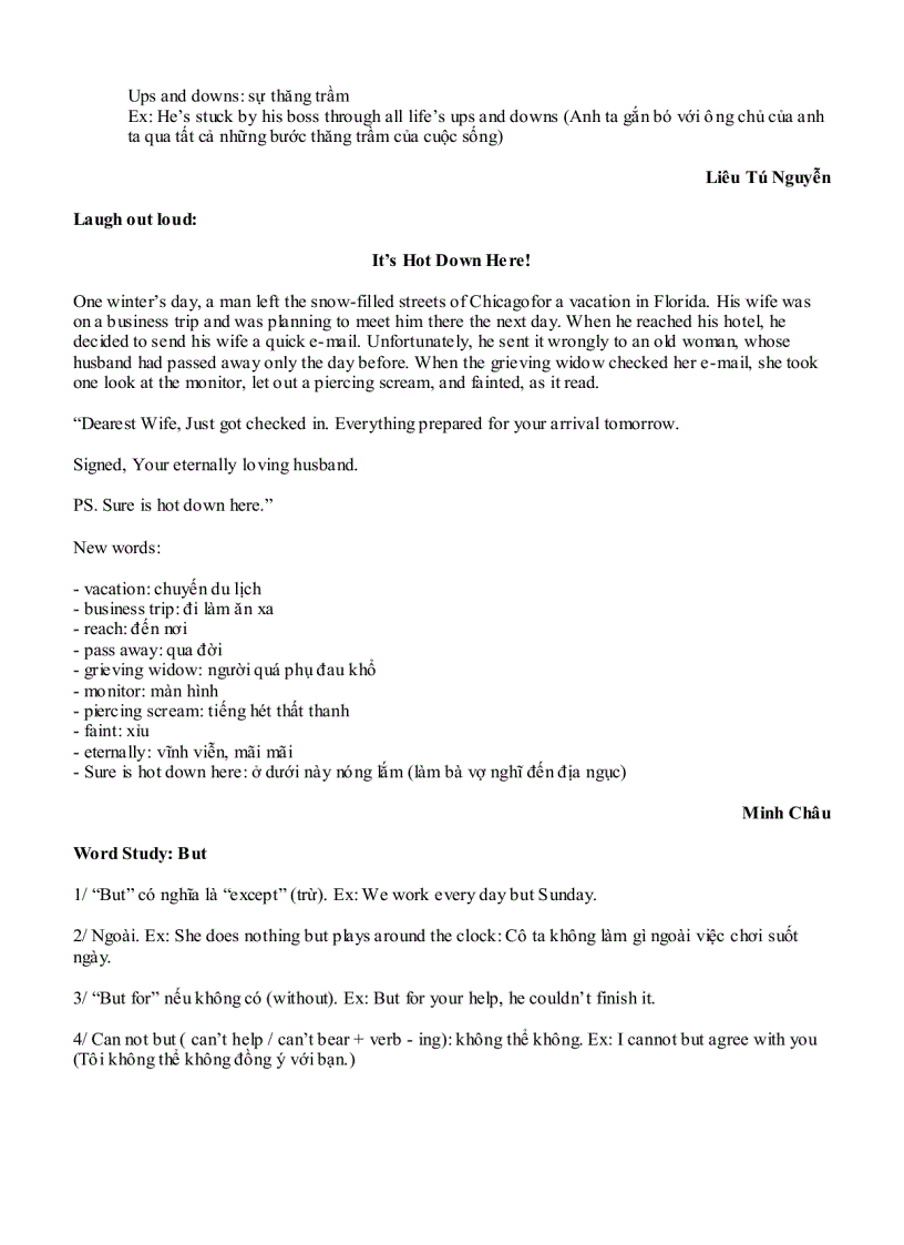 image for page Học tiếng anh qua những câu song ngữ anh việt