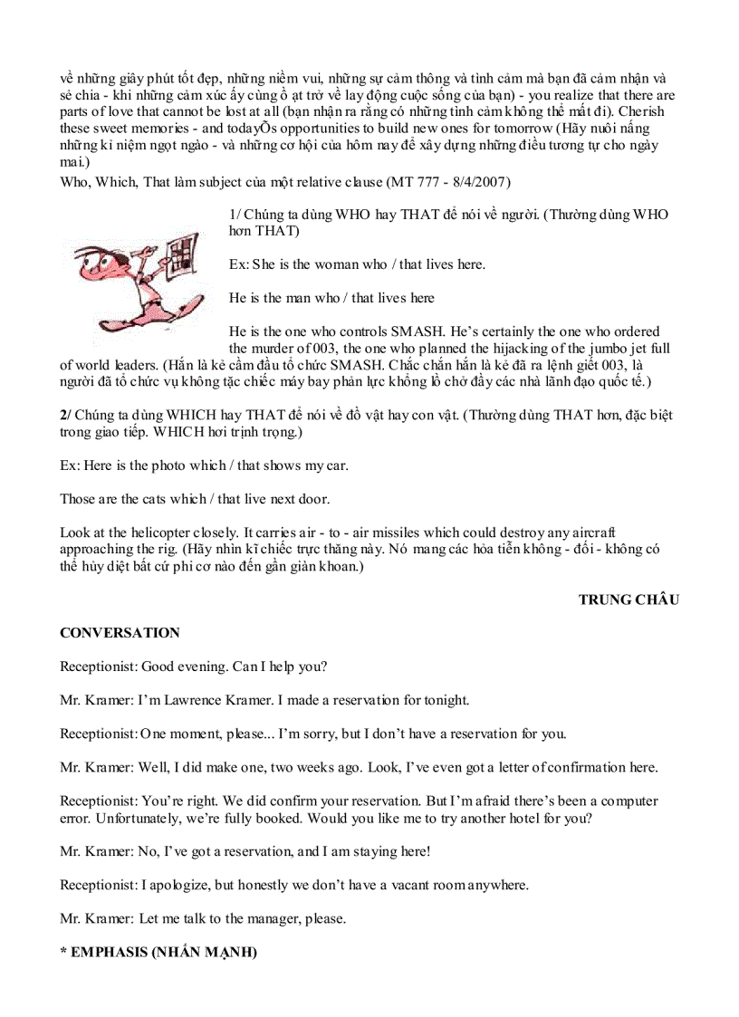 image for page Học tiếng anh qua những câu song ngữ anh việt