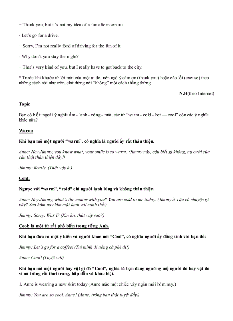 image for page Học tiếng anh qua những câu song ngữ anh việt