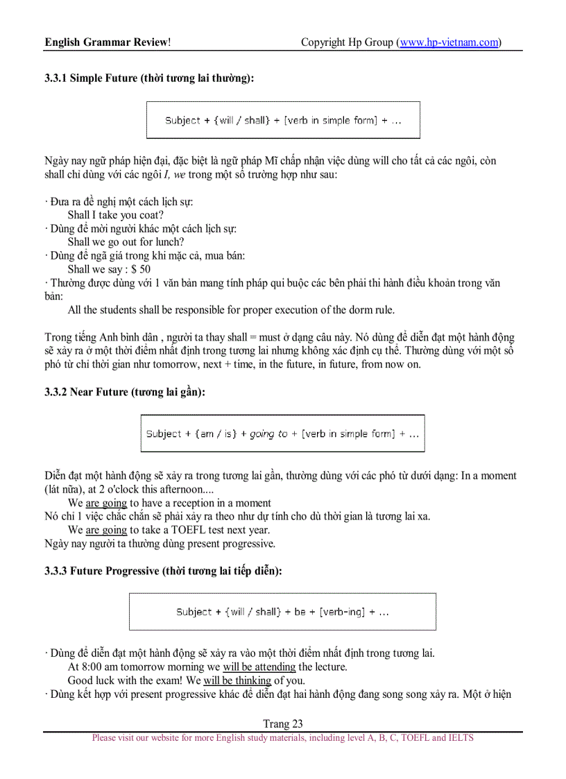 image for page Ngữ pháp tiếng anh cơ bản