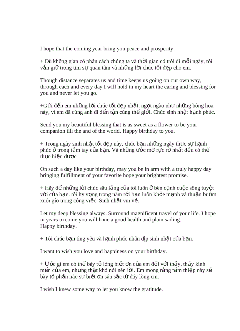 image for page Những lời chúc hay bằng tiếng anh