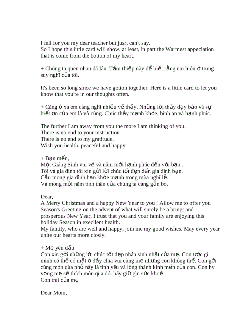 image for page Những lời chúc hay bằng tiếng anh