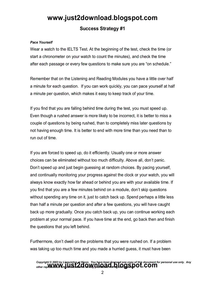 image for page Để thành công trong kỳ thi IELTS