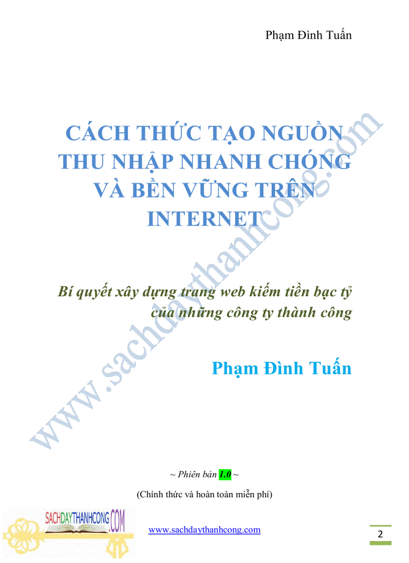 image for page Cách thức tạo nguồn thu nhập nhanh chóng và bền vững trên internet