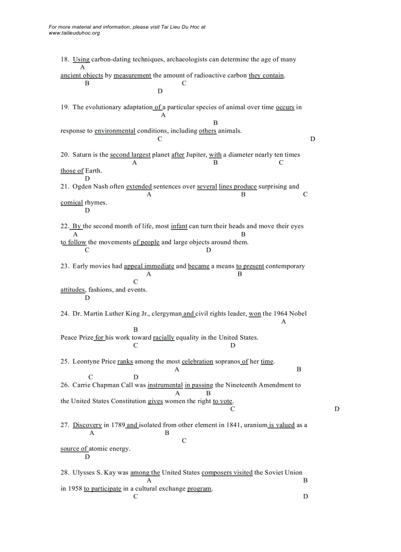 image for page Đề thi TOEFL năm 1997