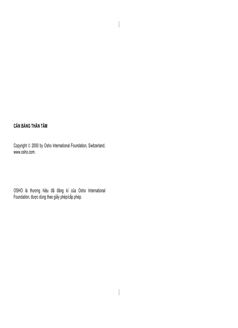 image for page Tủ sách Osho Cân bằng thân tâm