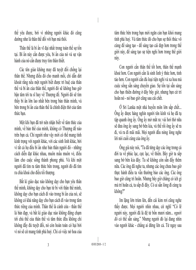 image for page Tủ sách Osho Cân bằng thân tâm