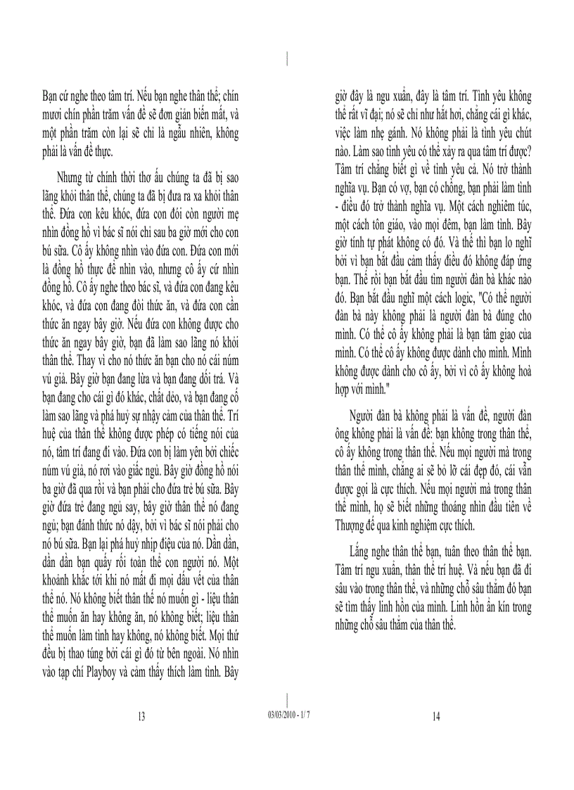 image for page Tủ sách Osho Cân bằng thân tâm