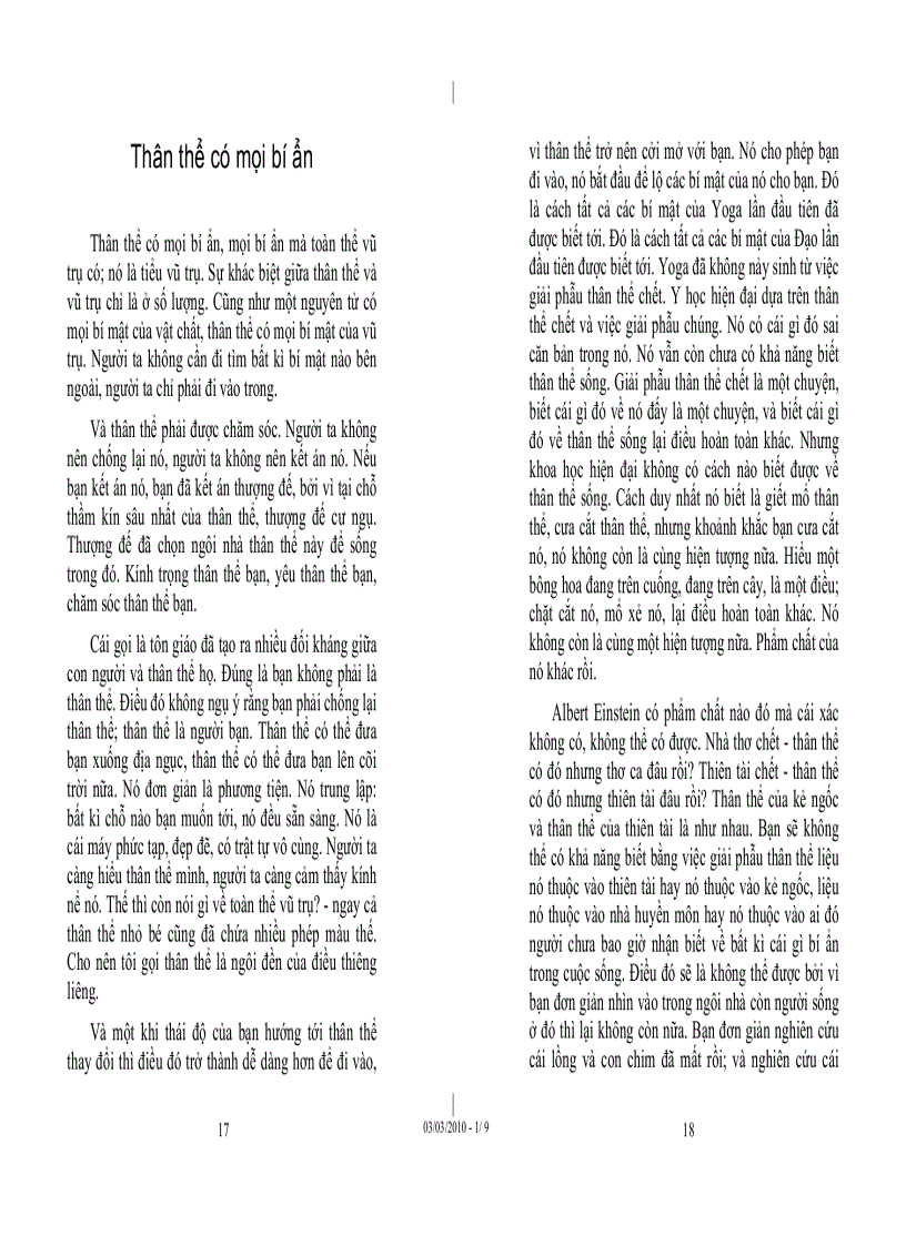 image for page Tủ sách Osho Cân bằng thân tâm