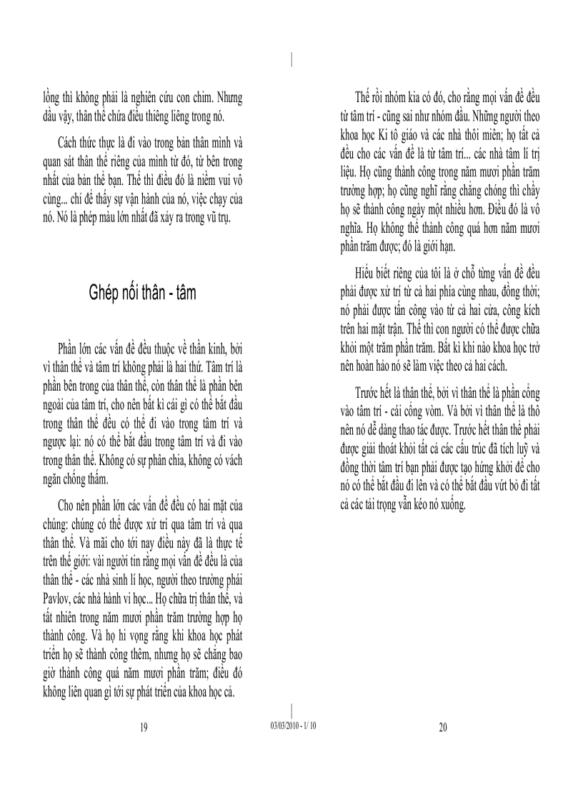 image for page Tủ sách Osho Cân bằng thân tâm