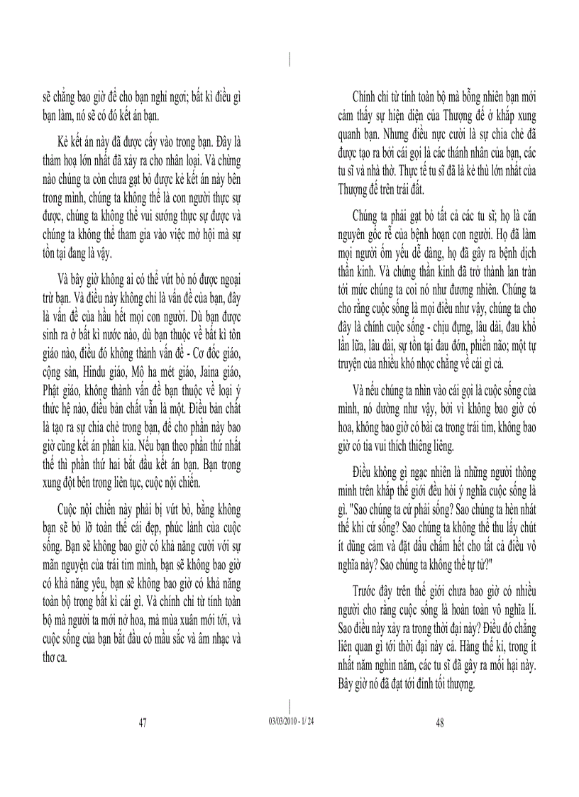 image for page Tủ sách Osho Cân bằng thân tâm