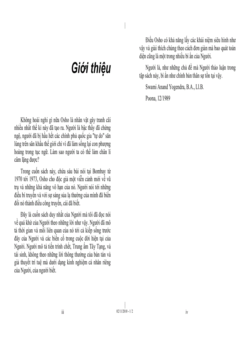 image for page Tủ sách Osho Chiều bên kia cái biết