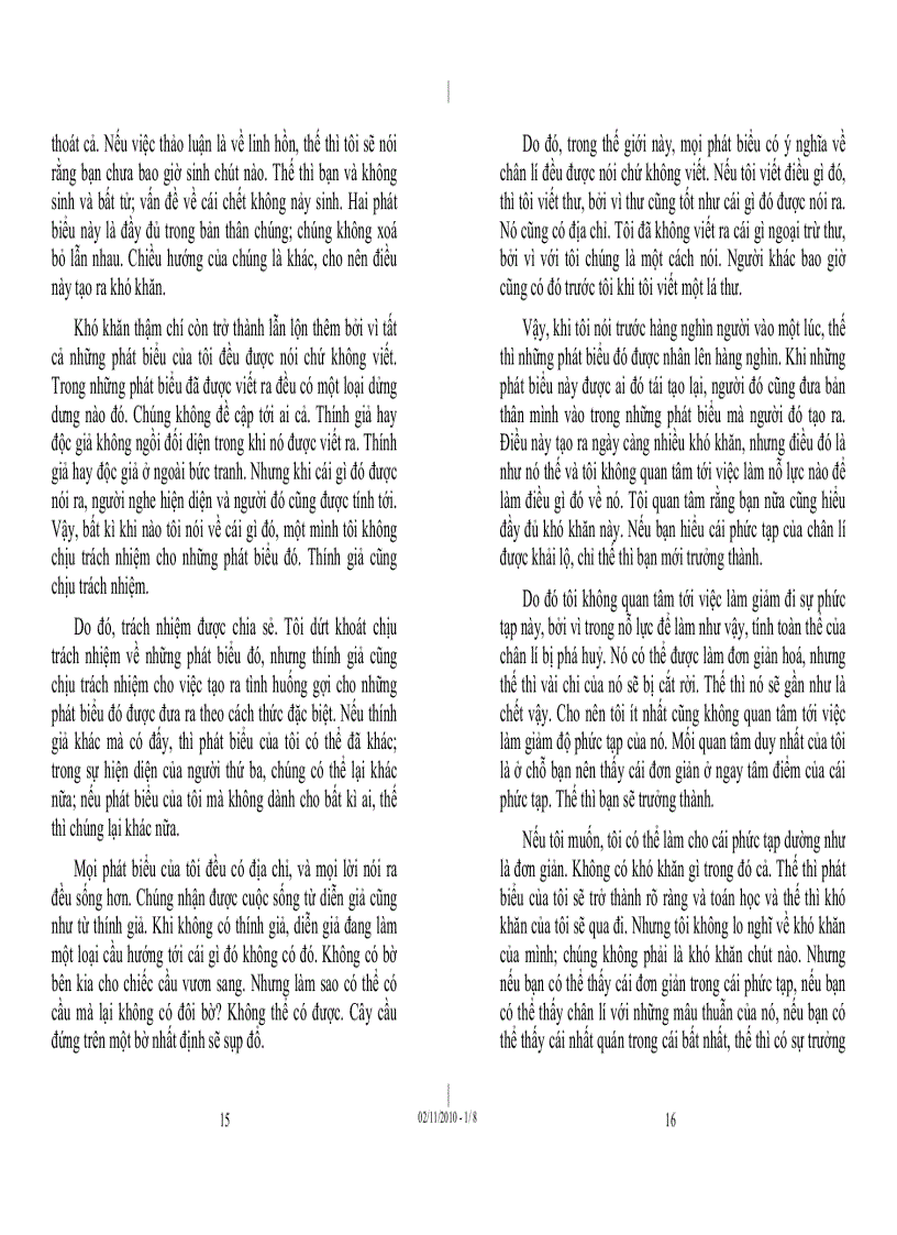 image for page Tủ sách Osho Chiều bên kia cái biết