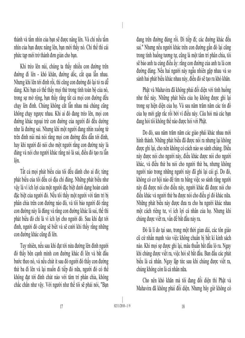 image for page Tủ sách Osho Chiều bên kia cái biết