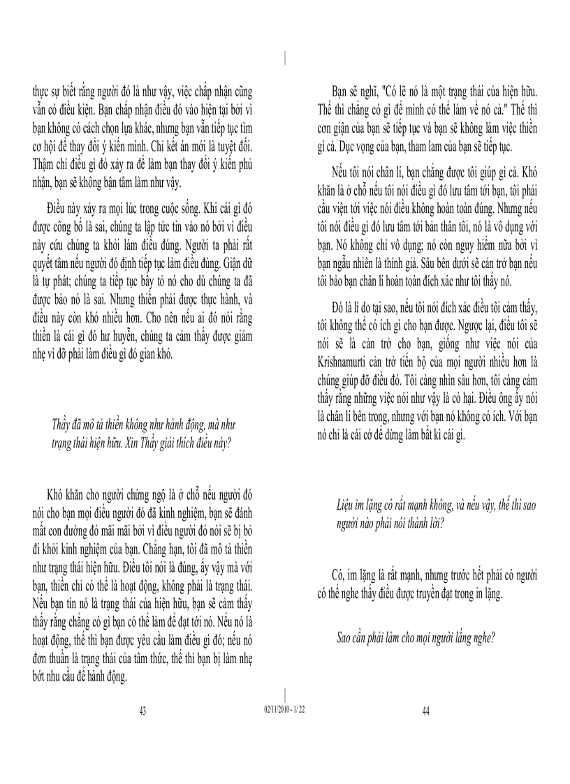 image for page Tủ sách Osho Chiều bên kia cái biết