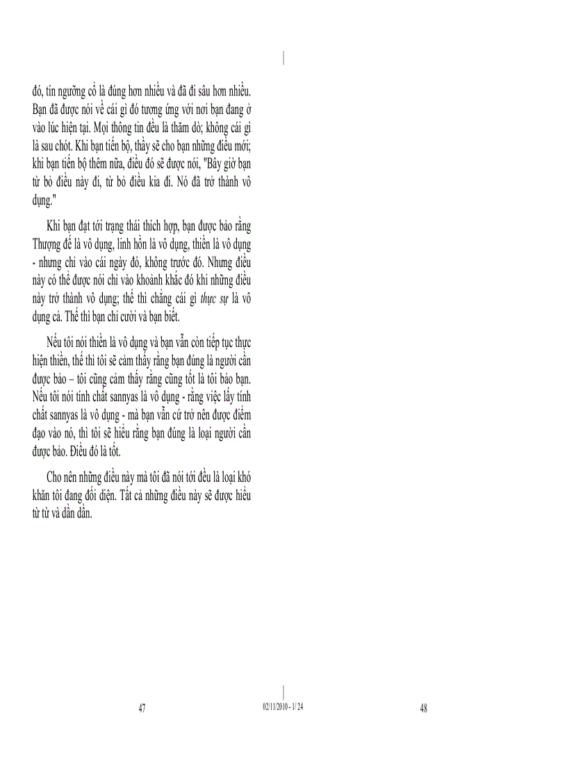 image for page Tủ sách Osho Chiều bên kia cái biết