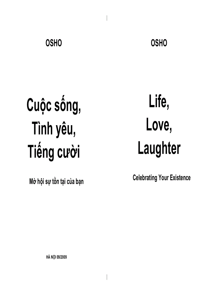 image for page Tủ sách Osho Cuộc sống Tình yêu Tiếng cười
