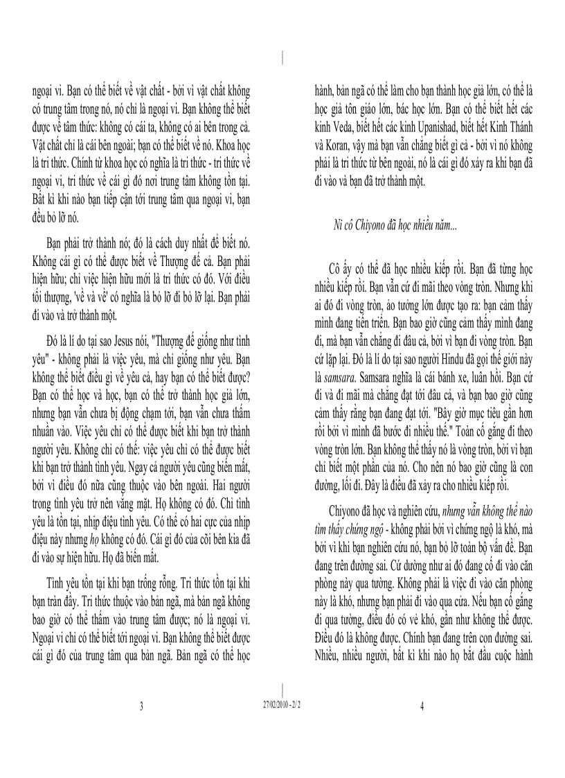 image for page Tủ sách Osho Không nước Không trăng