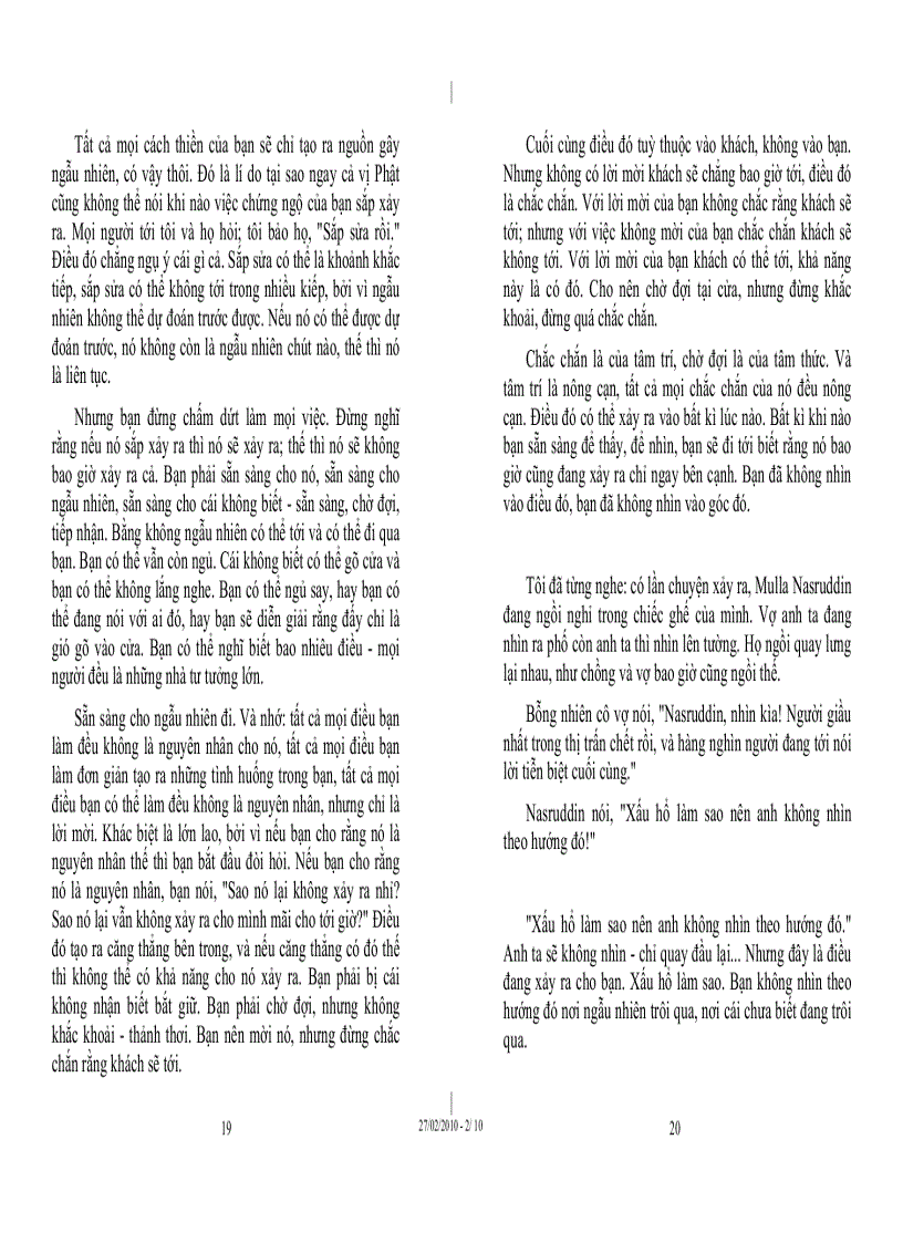 image for page Tủ sách Osho Không nước Không trăng