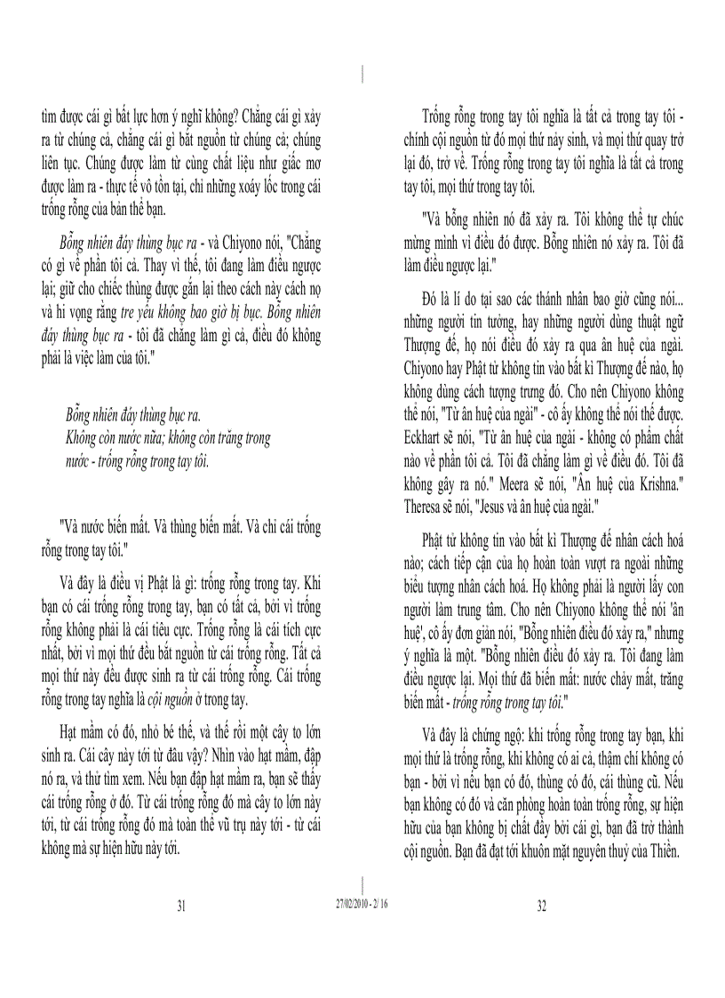 image for page Tủ sách Osho Không nước Không trăng