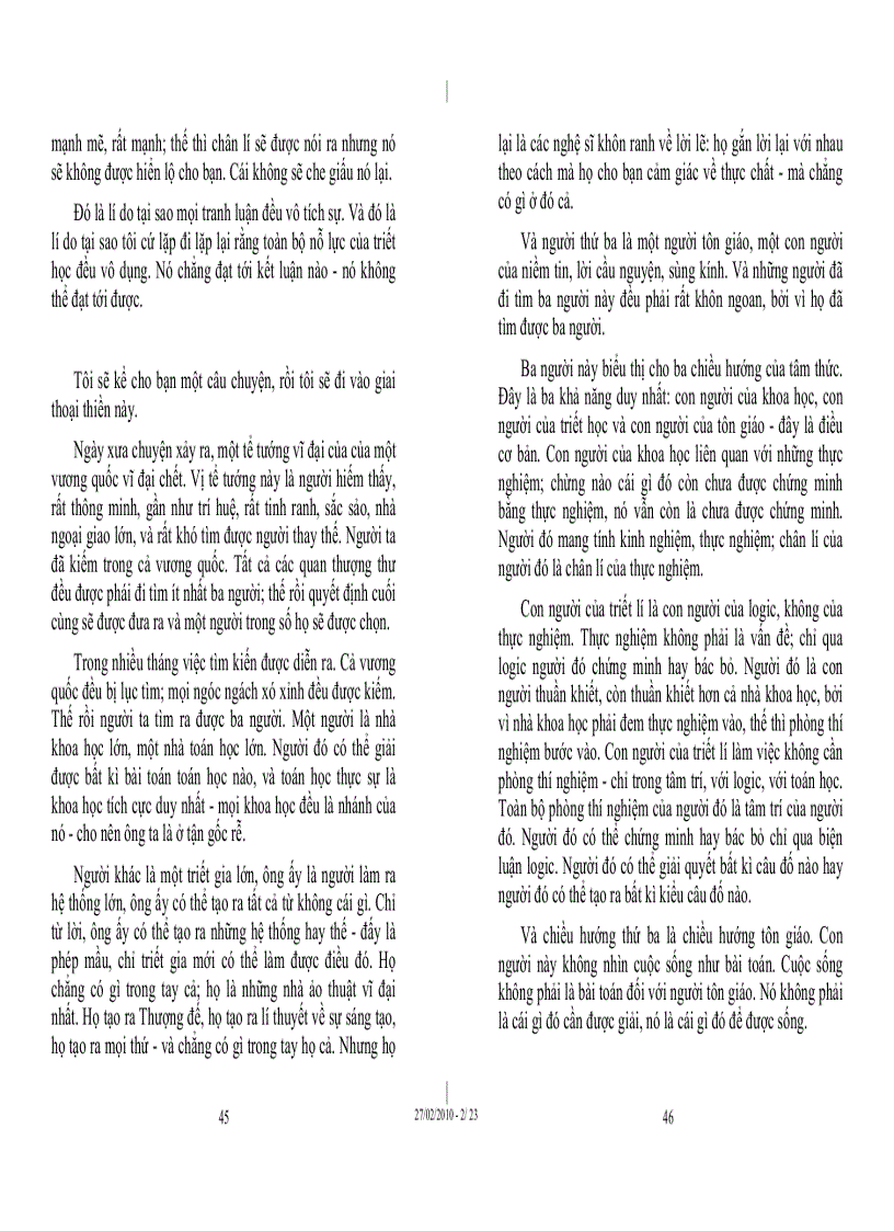 image for page Tủ sách Osho Không nước Không trăng