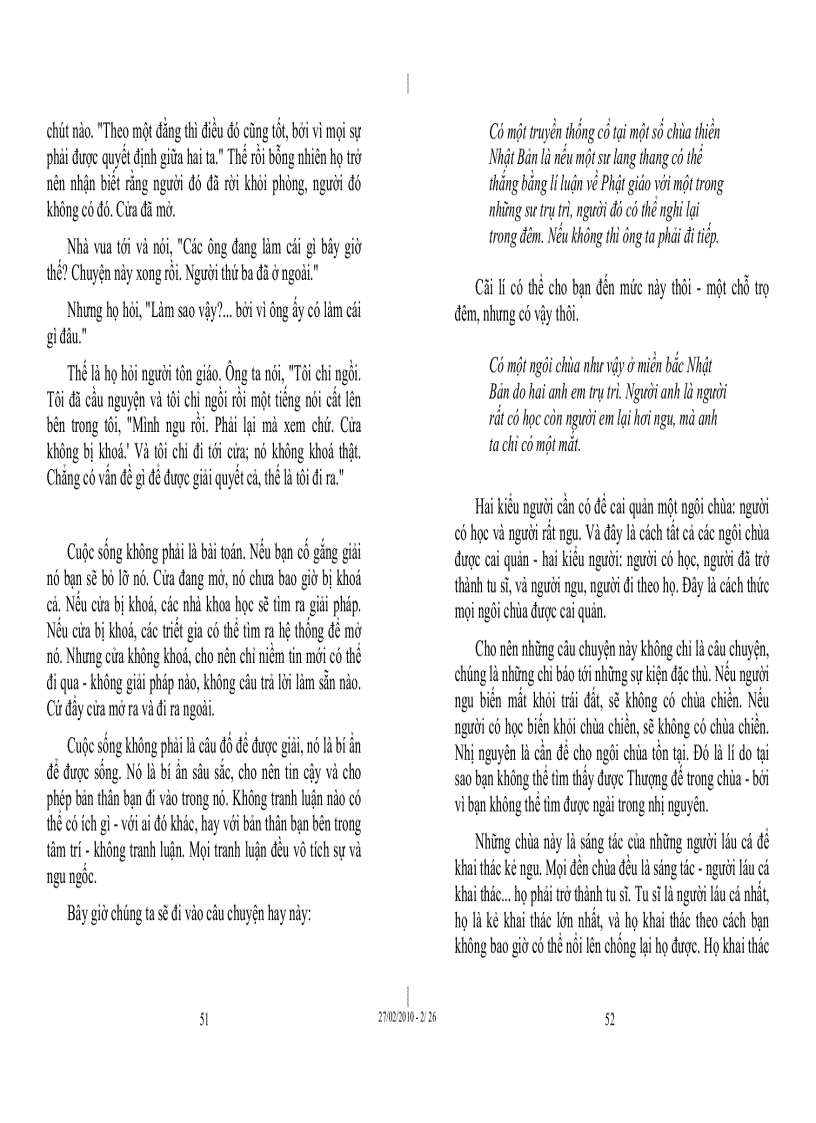 image for page Tủ sách Osho Không nước Không trăng