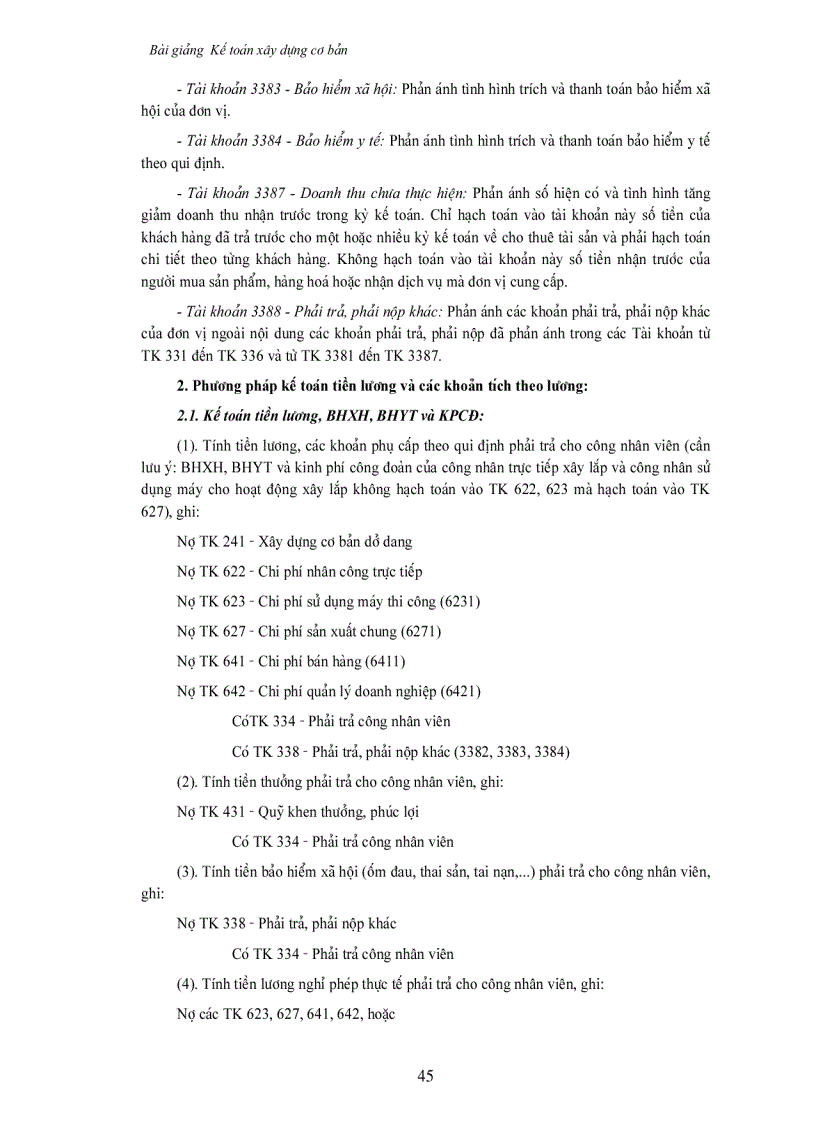 image for page Kê toán xây dựng